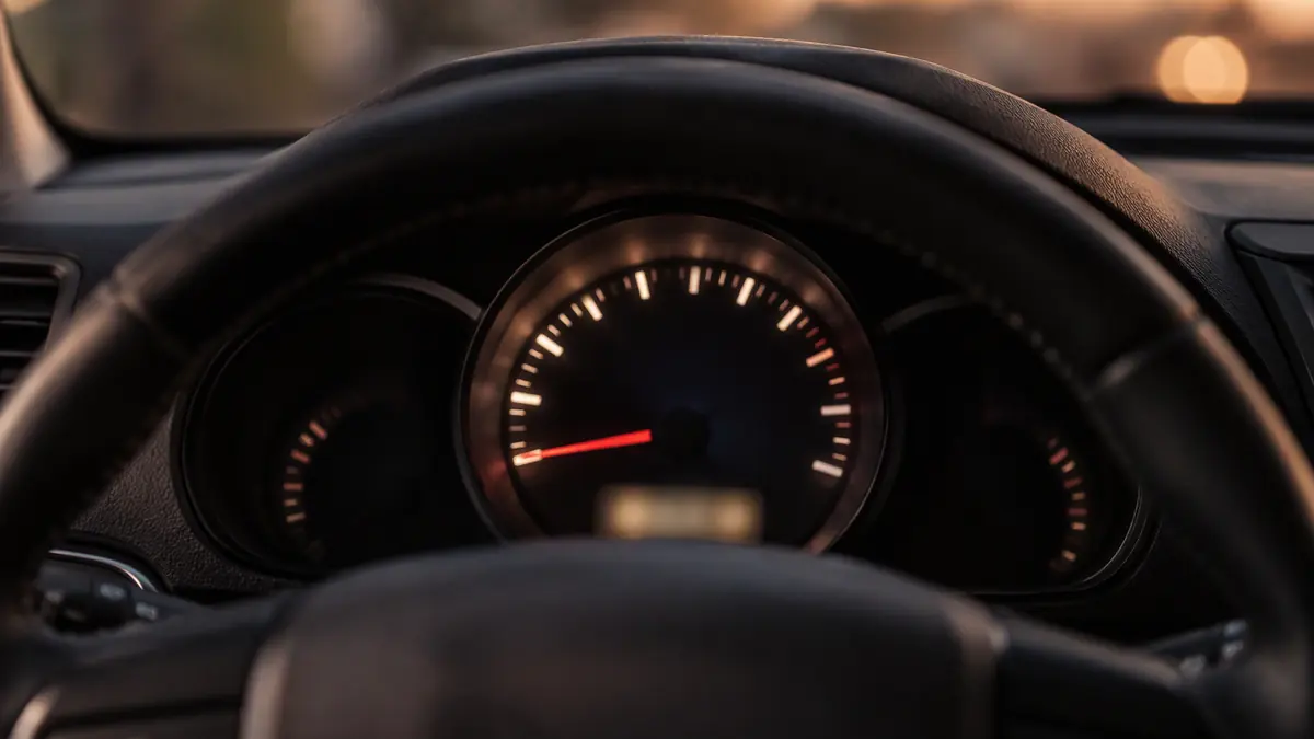Приборная панель автомобиля крупным планом